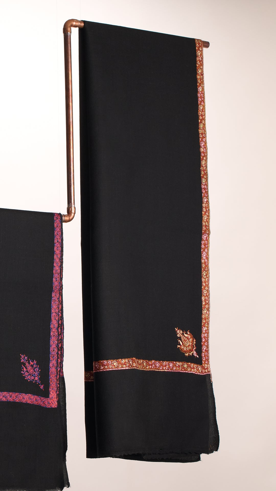 Hashi Mini - Cashmina Small Hashi Border Shawl