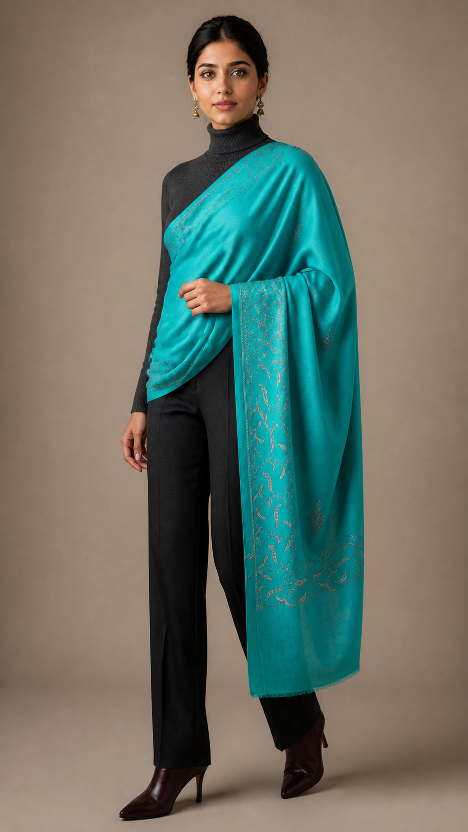 Cashmina Buti Classic - Cashmina Palla Buti Shawl
