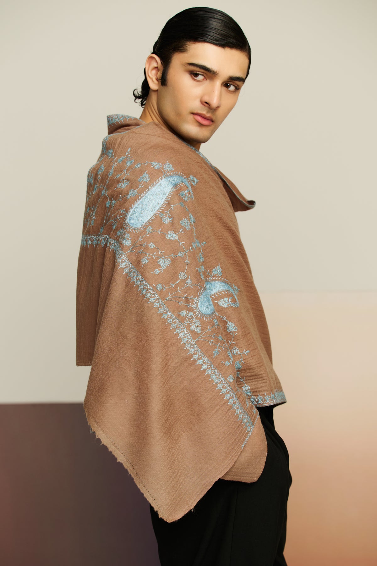 Sozni Luxe - Sozni Border Cashmina Stole