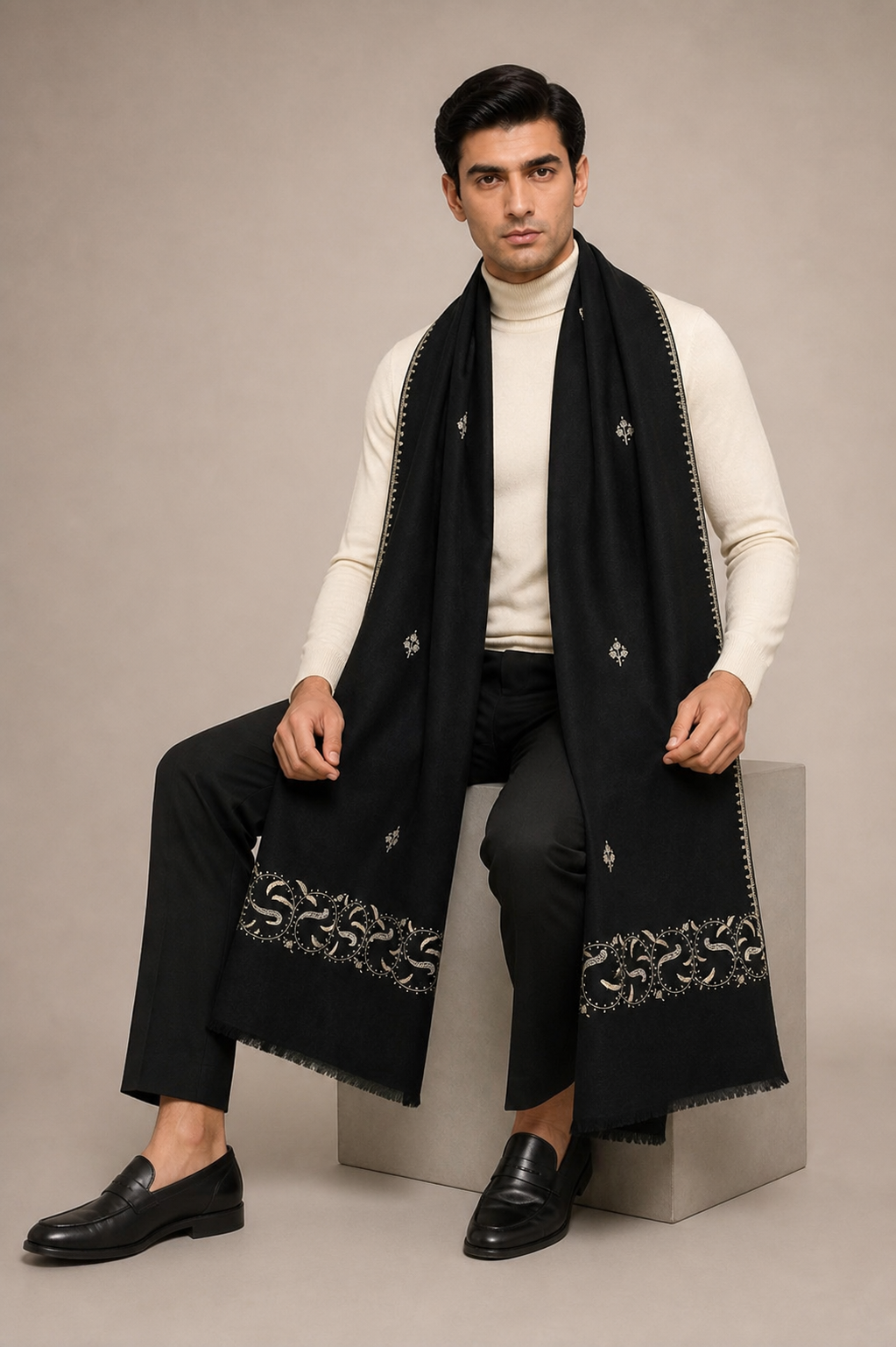 Cashmina Buti Classic - Cashmina Palla Buti Shawl
