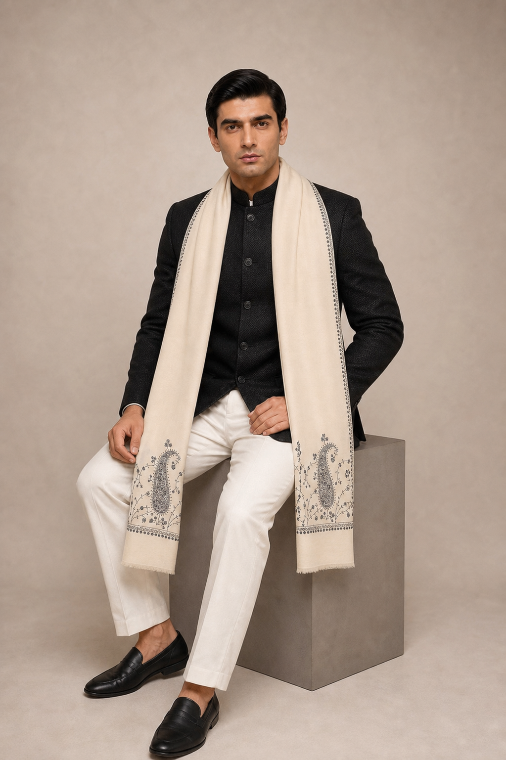 Cashmina Buti - Cashmina Palla Buti Shawl
