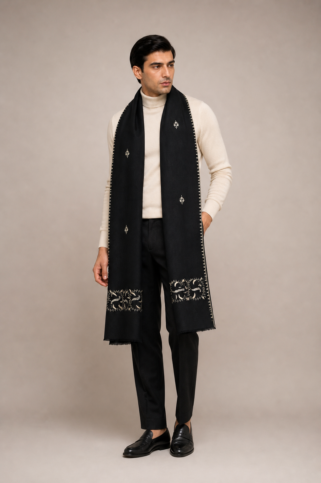 Cashmina Buti Classic - Cashmina Palla Buti Shawl