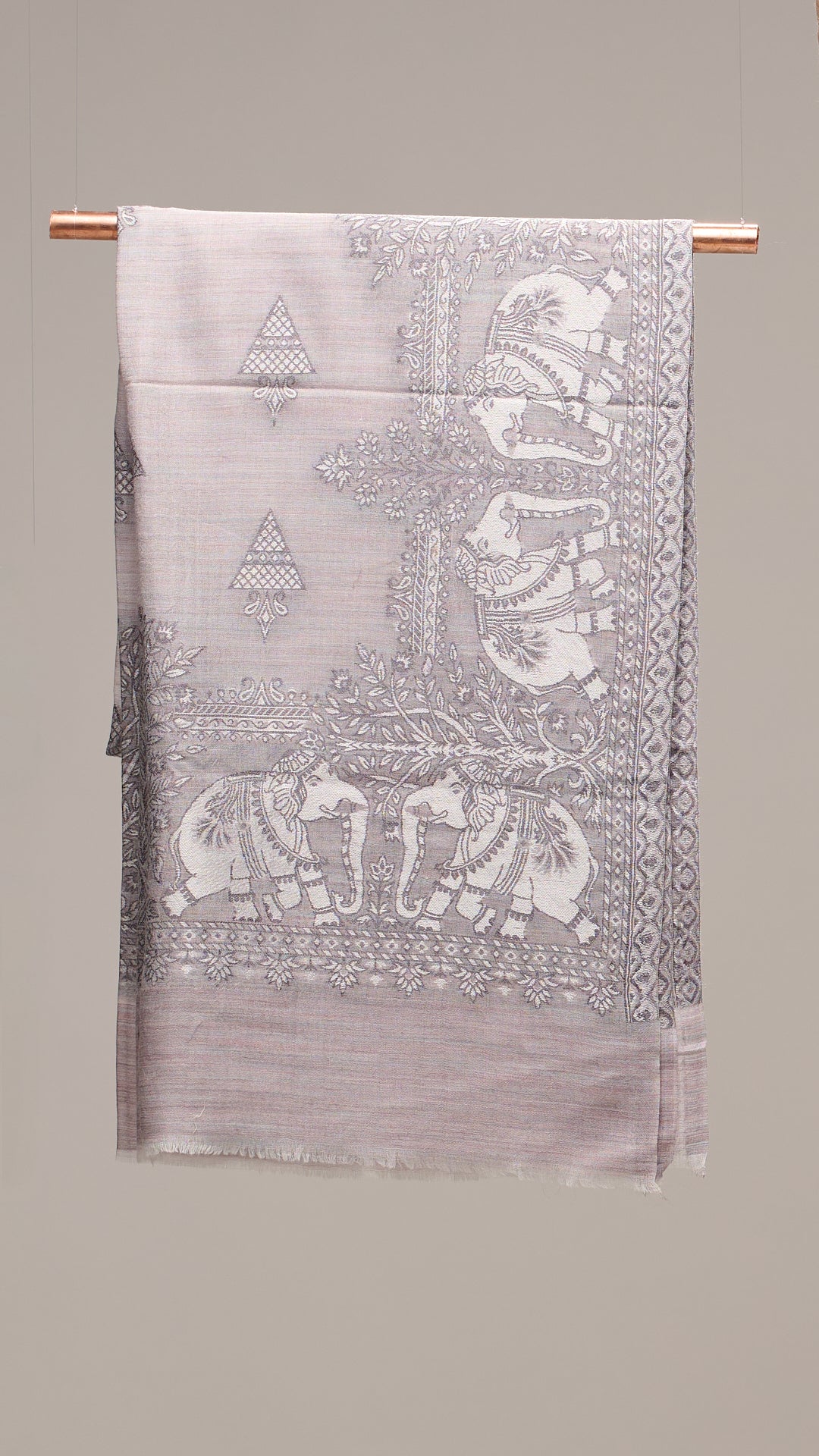 Elephant Trail - Elephant Border Stole