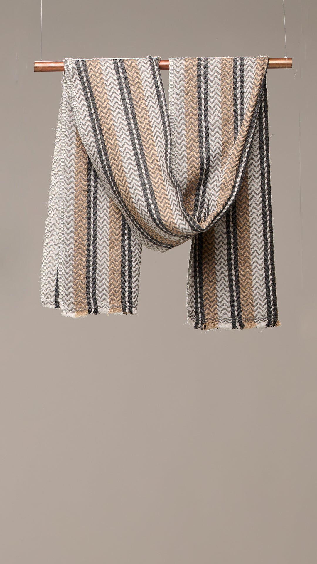 Chevron Core - Fine Wool Chevron Weave Muffler