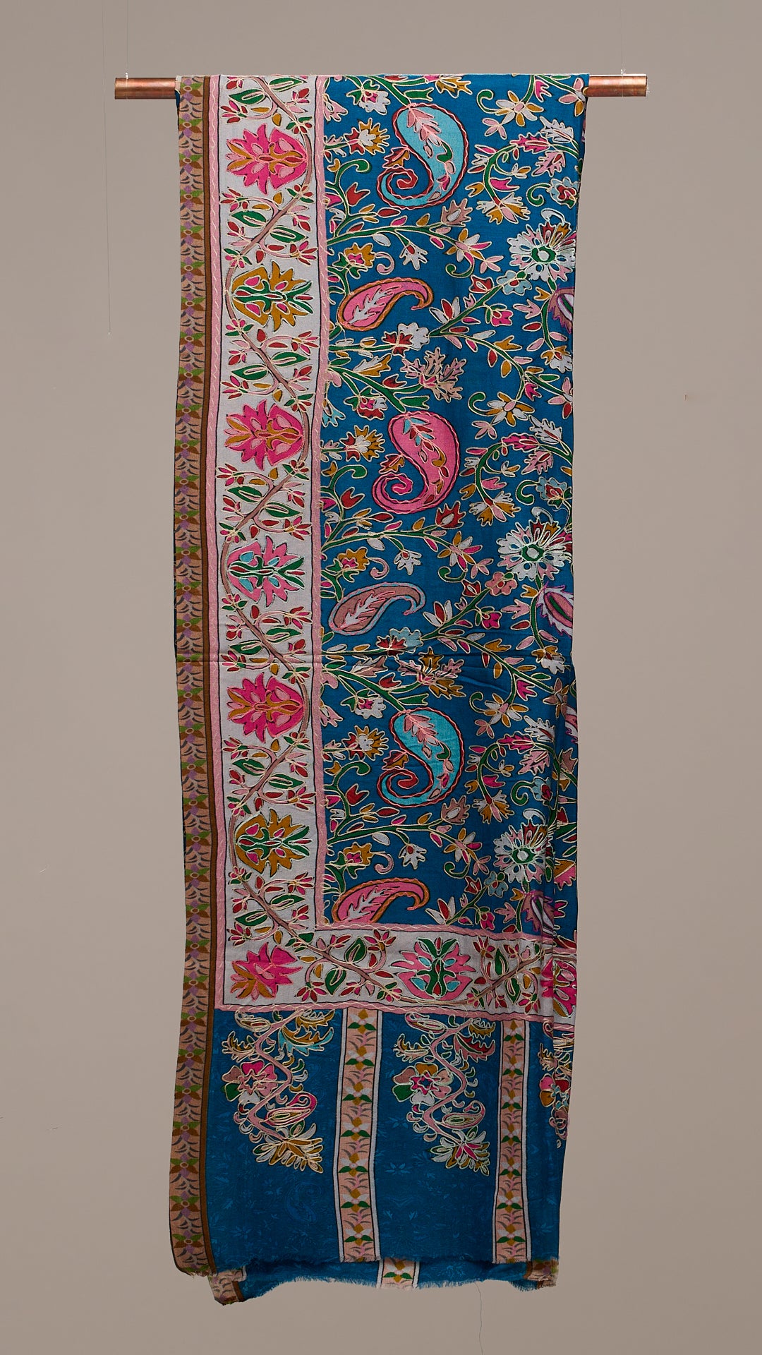 Kalamkari Heritage - Fine Wool Kalamkari Shawl