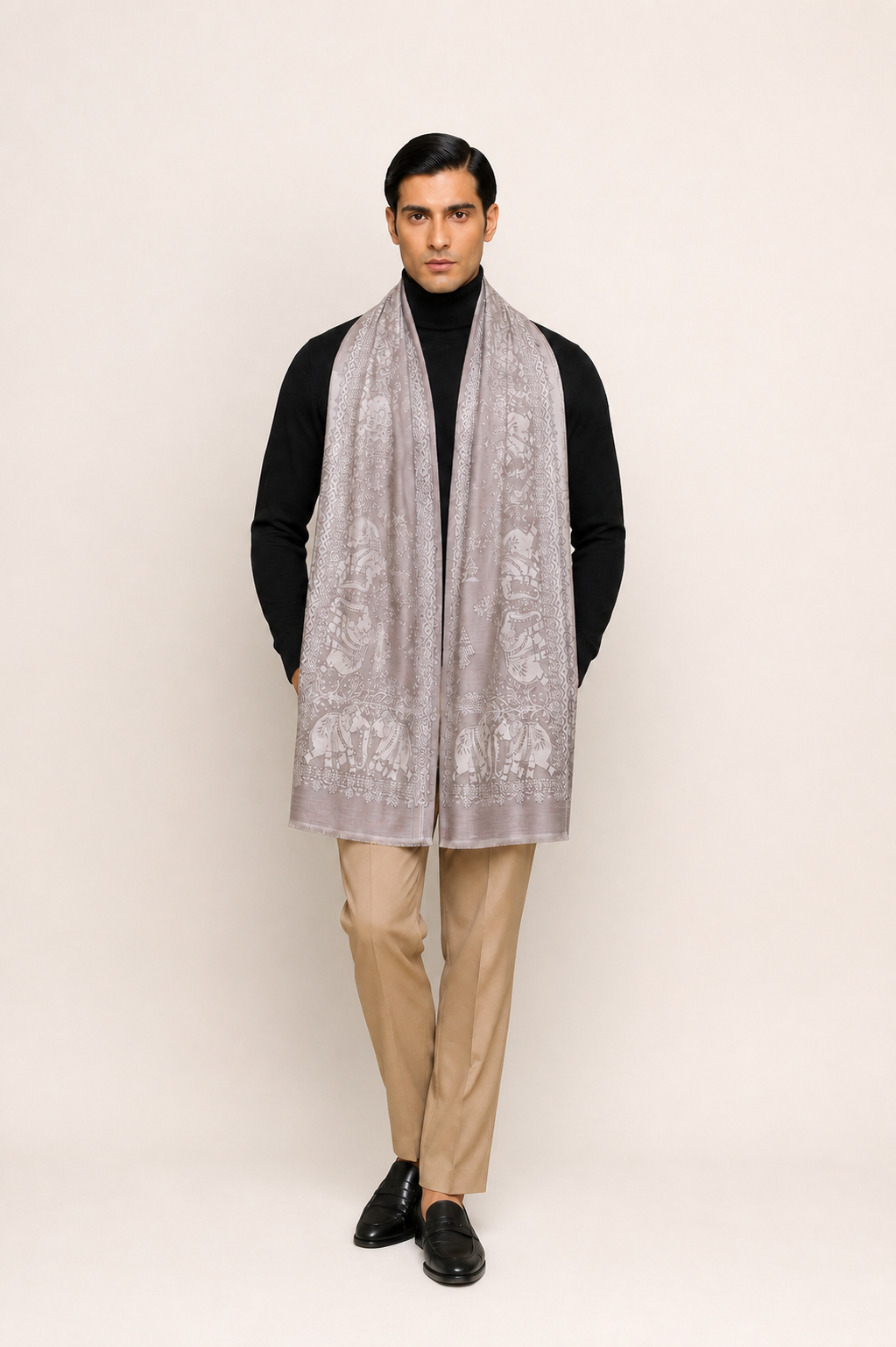 Elephant Trail - Elephant Border Stole