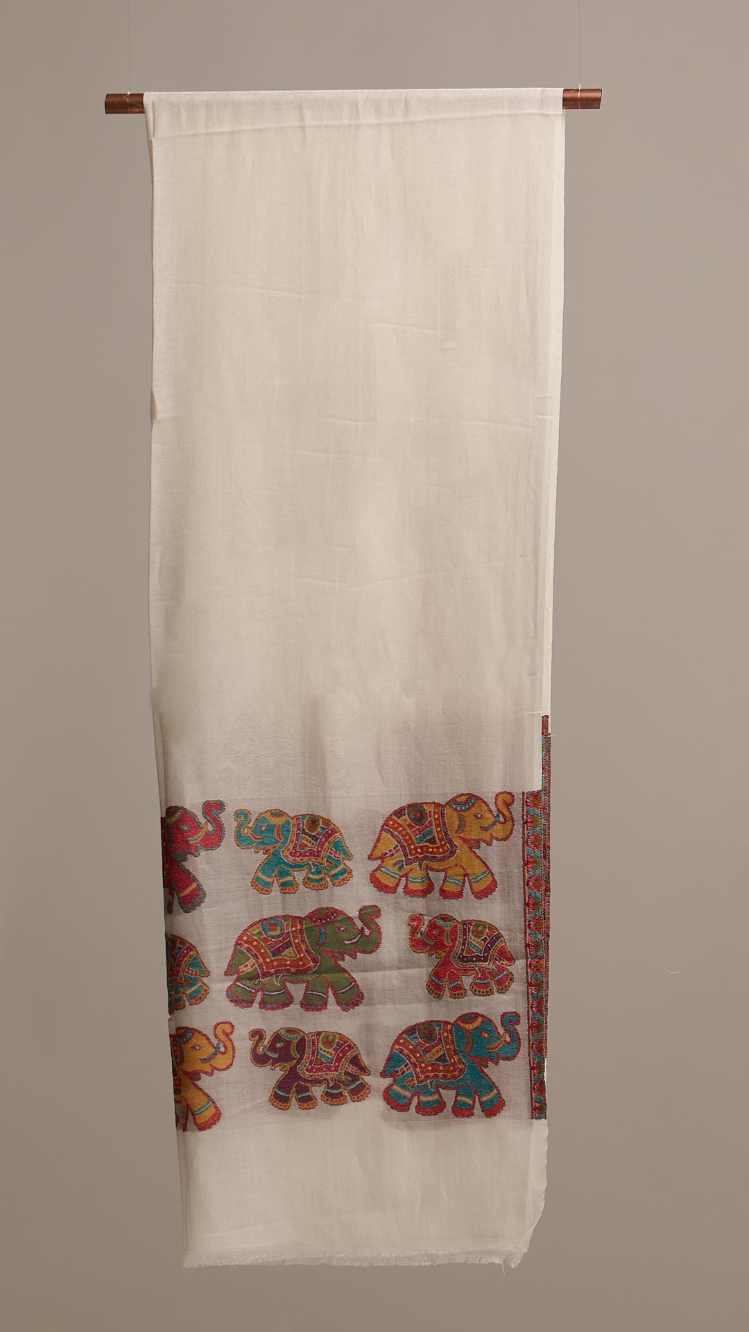 Elephant Line - Elephant Motif Stole