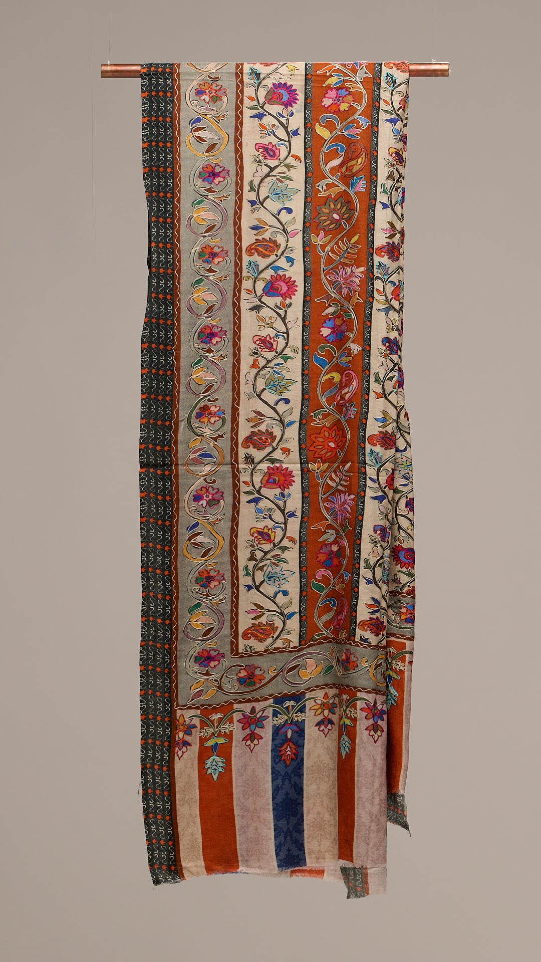 Kalamkari Heritage - Fine Wool Kalamkari Shawl