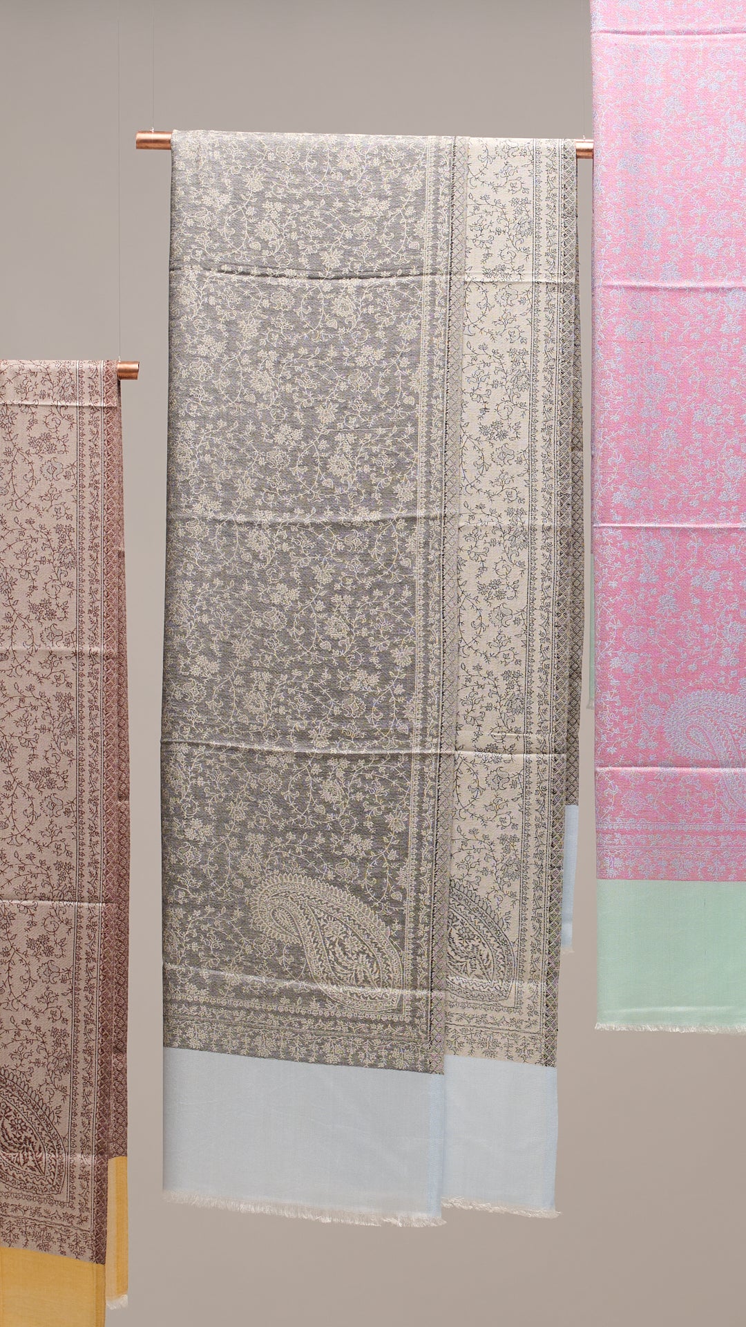 Jaal - Fine Jali Weave Reversible Stole