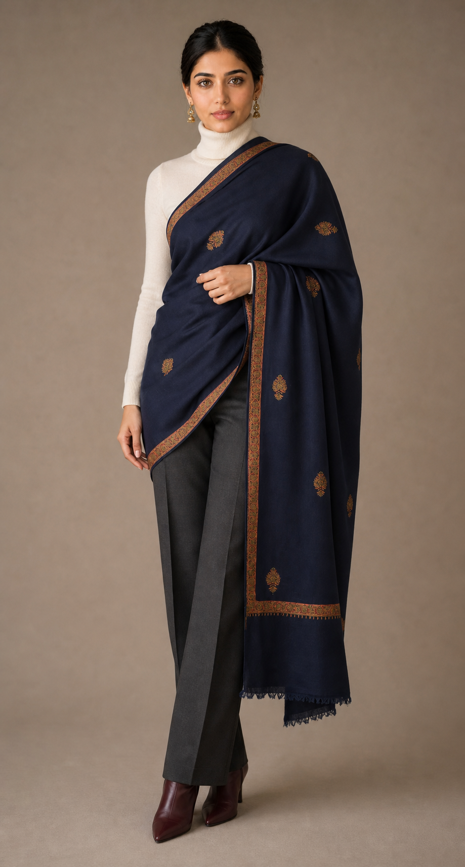 Cashmina Hashi - Cashmina Hashi Buti Shawl