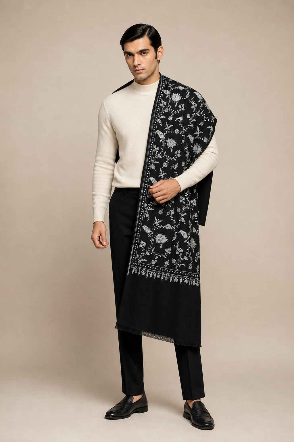 Cashmina All Over - Cashmina All Over Jali Shawl