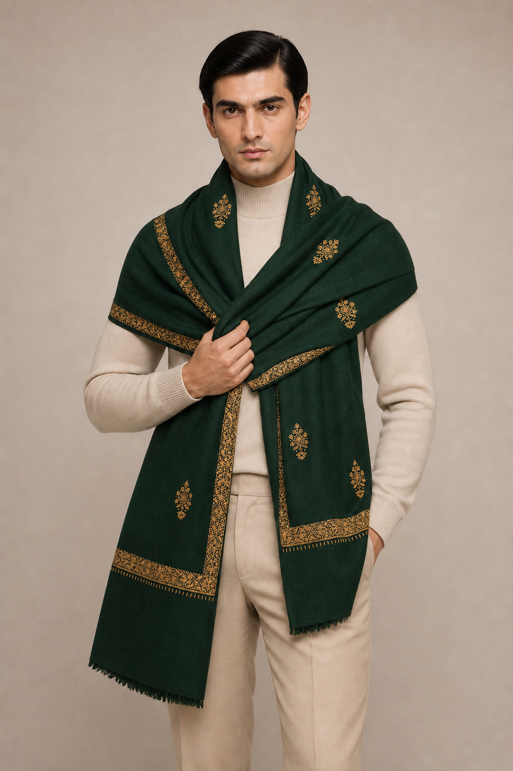 Cashmina Hashi - Cashmina Hashi Buti Shawl