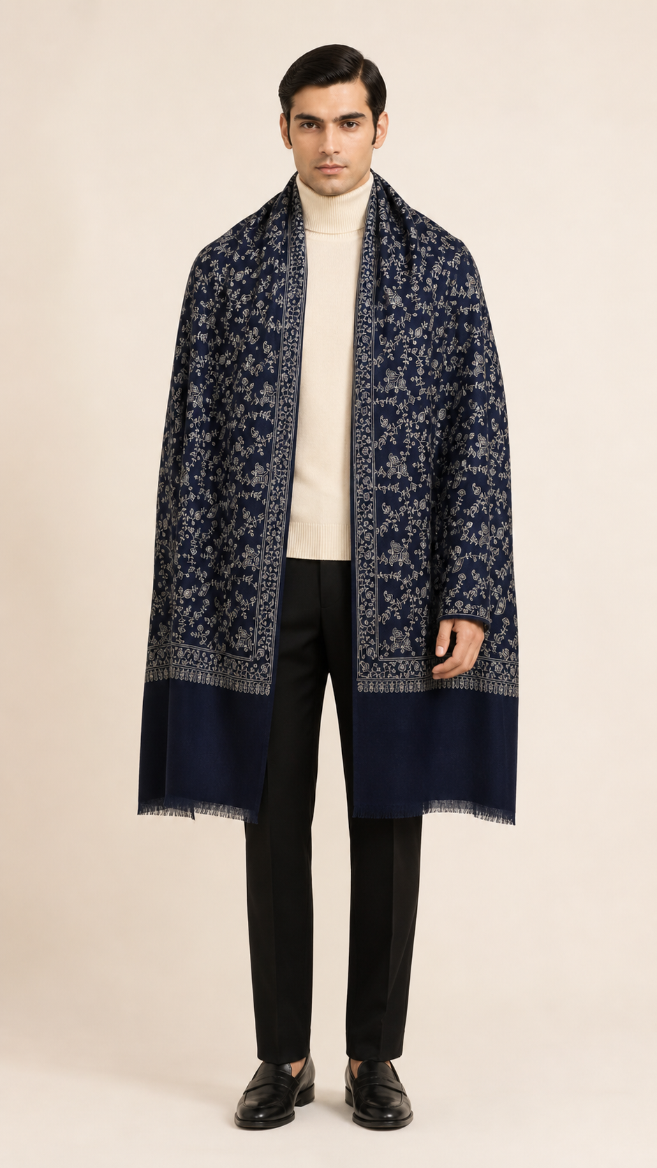 Sozni Jaal - Fine Wool Sozni Jaal Shawl